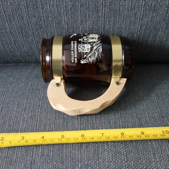 Vintage Siesta Ware 2 Atlantic City New Jersey Mug with Wooden Handle - Picture 10 of 12